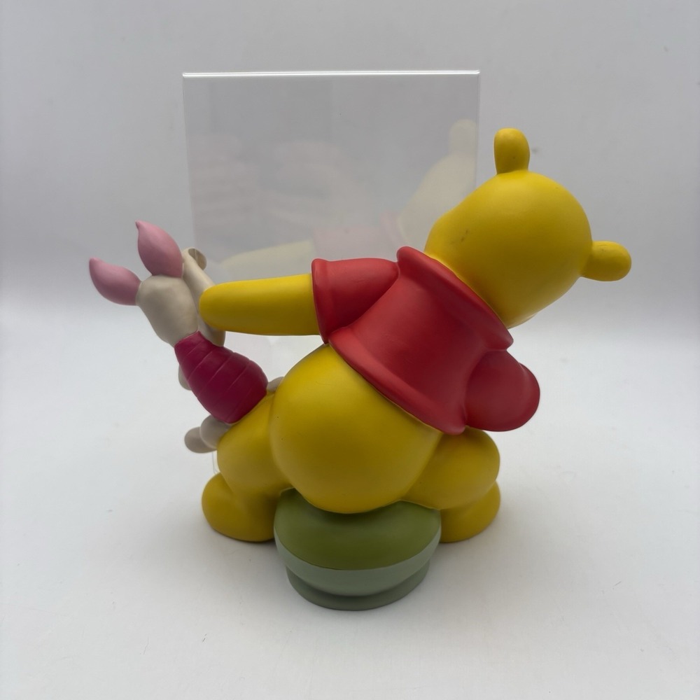 VTG Winnie Pooh Picture Frame Resin Piglet Photo Picture Holder Disney - Picture 2 of 3